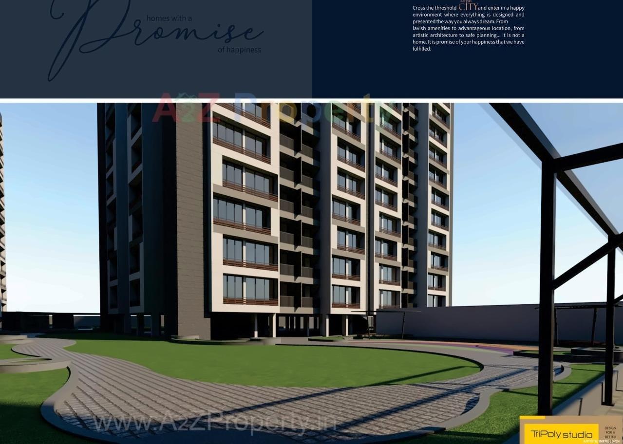3D Elevation of real estate project Aaryan City located at Gota, Ahmedabad, Gujarat