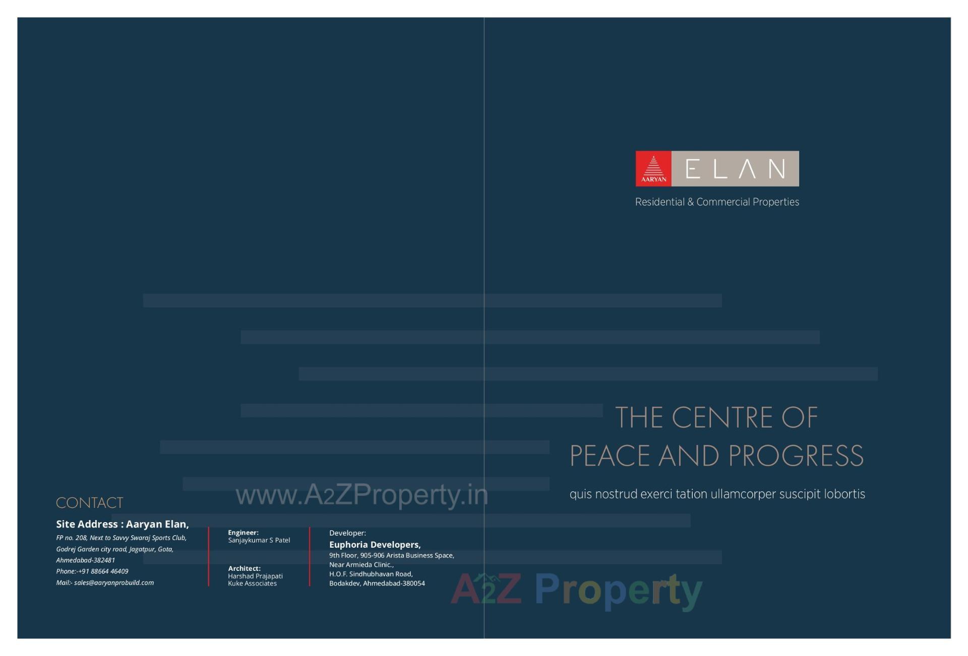  of real estate project Aaryan Elan located at Jagatpur, Ahmedabad, Gujarat