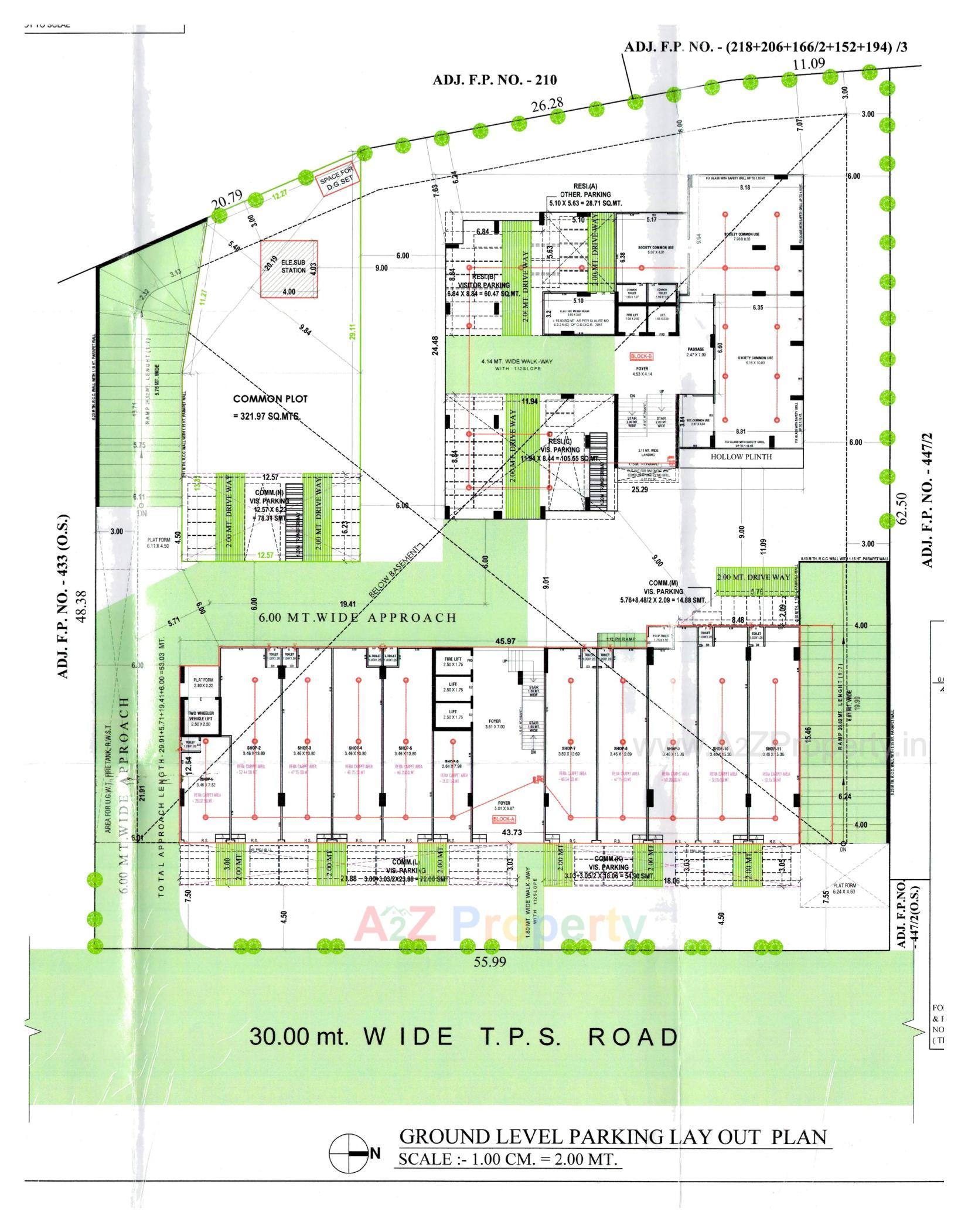 Layout of real estate project Aaryan Elan located at Jagatpur, Ahmedabad, Gujarat