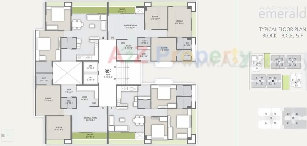 Layout of real estate project Aaryan Emerald located at City, Ahmedabad, Gujarat