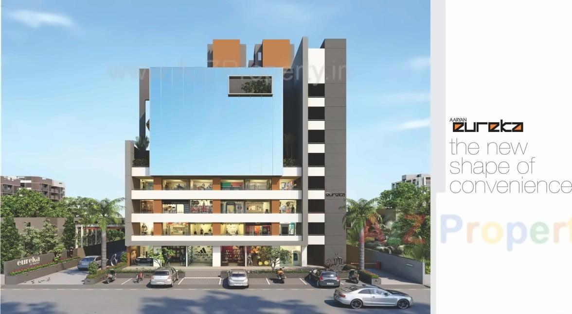 3D Elevation of real estate project Aaryan Eureka located at Gota, Ahmedabad, Gujarat
