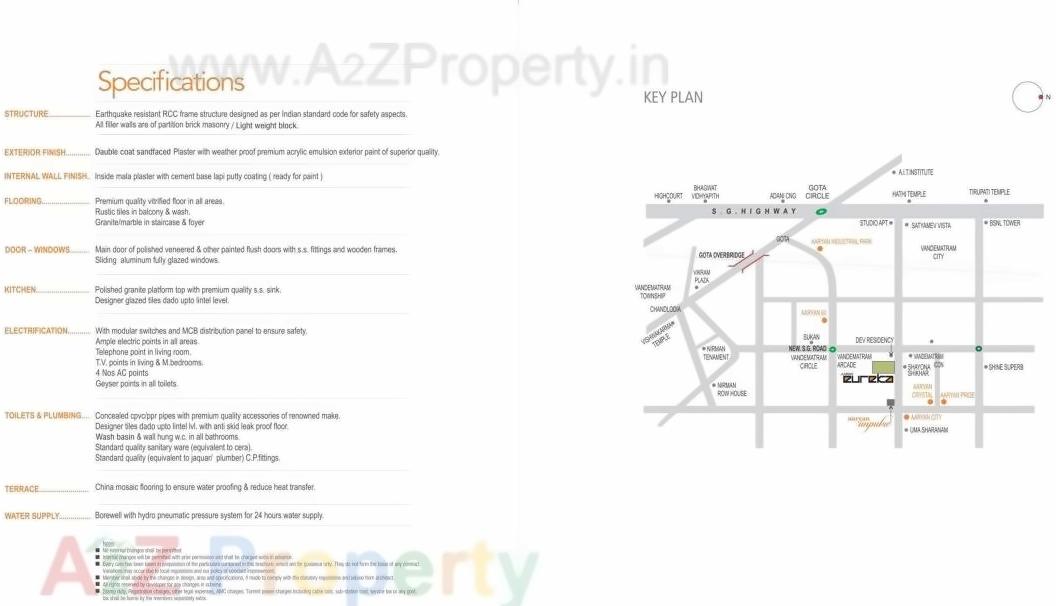  of real estate project Aaryan Eureka located at Gota, Ahmedabad, Gujarat