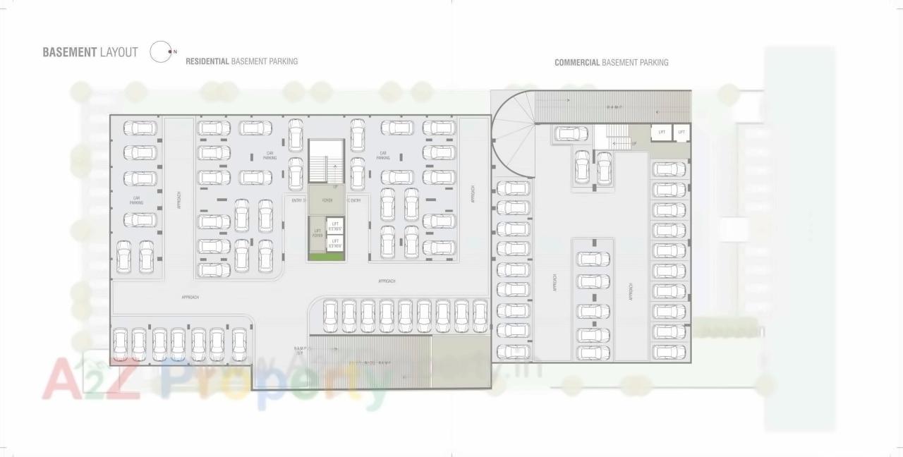 Layout of real estate project Aaryan Eureka located at Gota, Ahmedabad, Gujarat