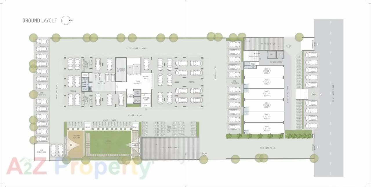 Layout of real estate project Aaryan Eureka located at Gota, Ahmedabad, Gujarat