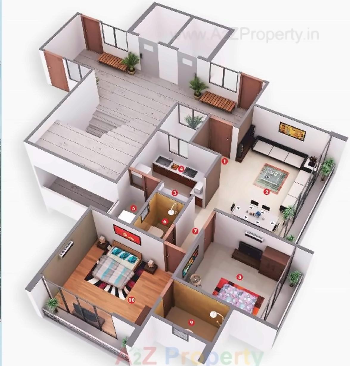 Layout of real estate project Aaryan Gloria located at Anjar, Ahmedabad, Gujarat