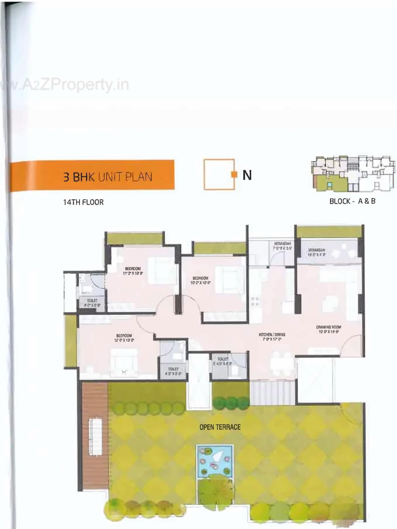 Layout of real estate project Aaryan Heights located at Ahmedabad, Ahmedabad, Gujarat