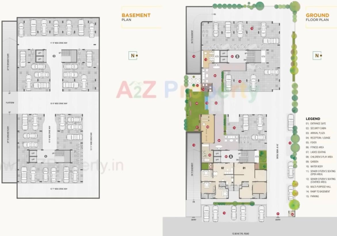 Layout of real estate project Aaryan Homes located at Shilaj, Ahmedabad, Gujarat