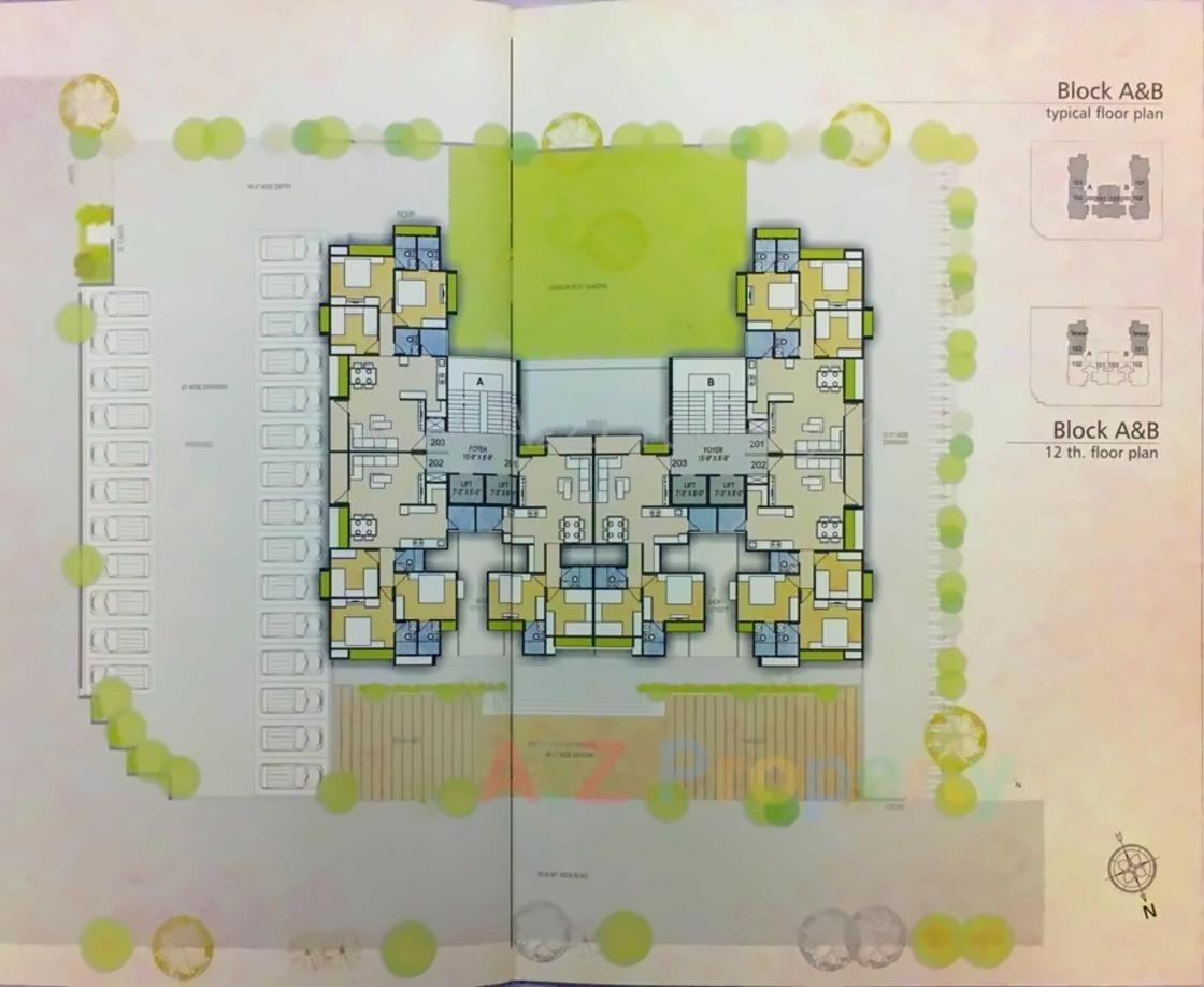 Layout of real estate project Aaryan Impulse located at Gota, Ahmedabad, Gujarat