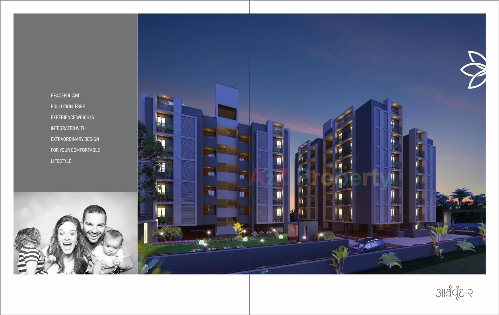 3D Elevation of real estate project Aaryavrund located at Sola, Ahmedabad, Gujarat
