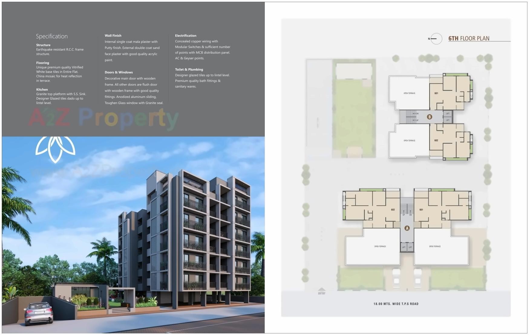Layout of real estate project Aaryavrund located at Sola, Ahmedabad, Gujarat