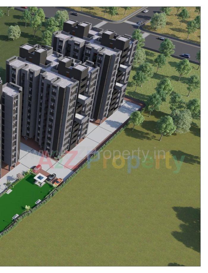 3D Elevation of real estate project Aashirvad Heights located at Ahmedabad, Ahmedabad, Gujarat
