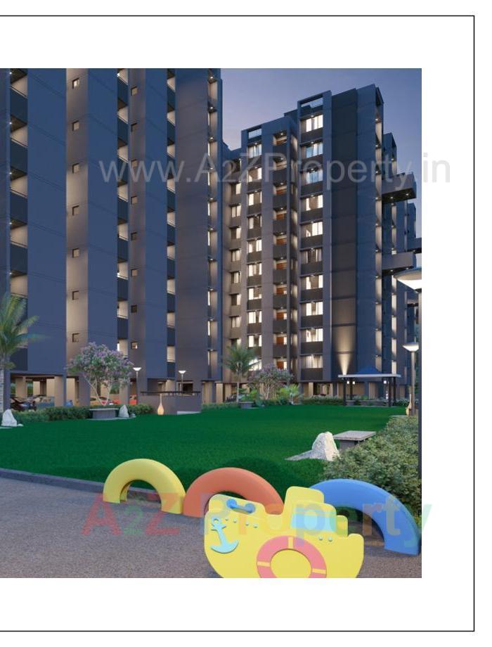3D Elevation of real estate project Aashirvad Heights located at Ahmedabad, Ahmedabad, Gujarat