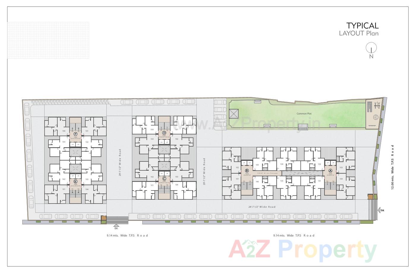 Layout of real estate project Aashirvad Heights located at Ahmedabad, Ahmedabad, Gujarat