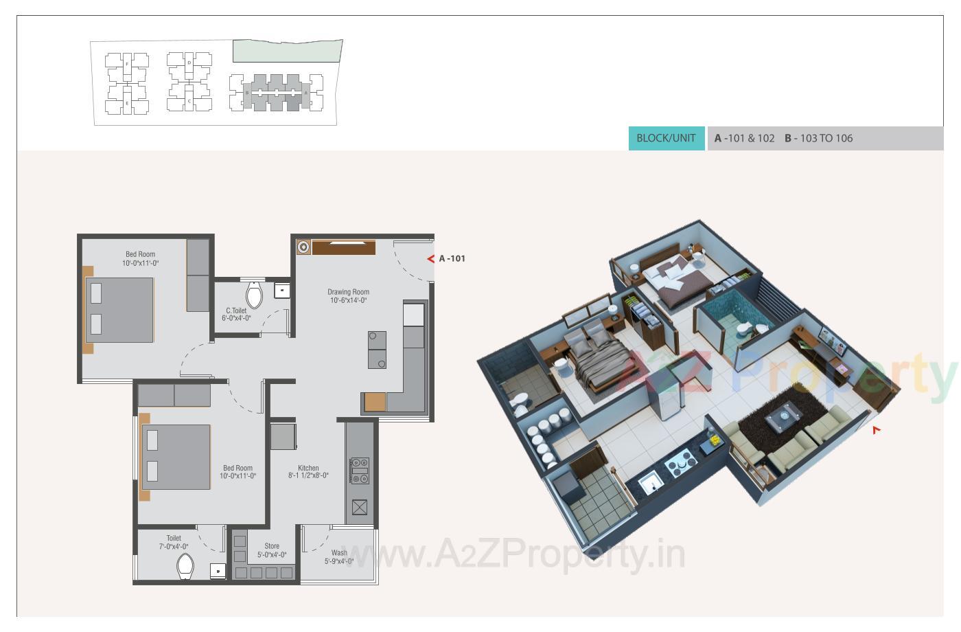 Layout of real estate project Aashirvad Heights located at Ahmedabad, Ahmedabad, Gujarat