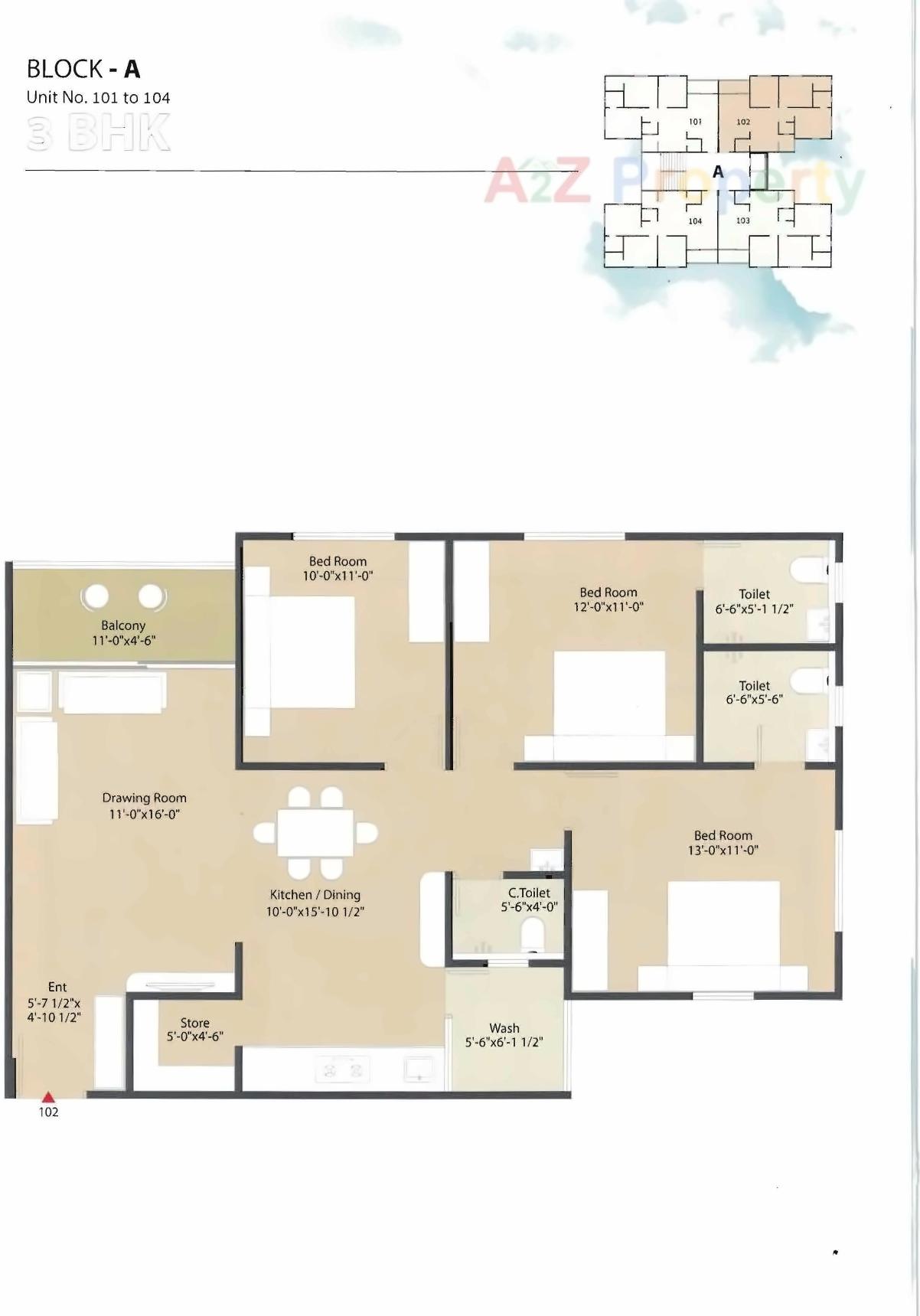 Layout of real estate project Aashirvad Sky located at Vasna, Ahmedabad, Gujarat