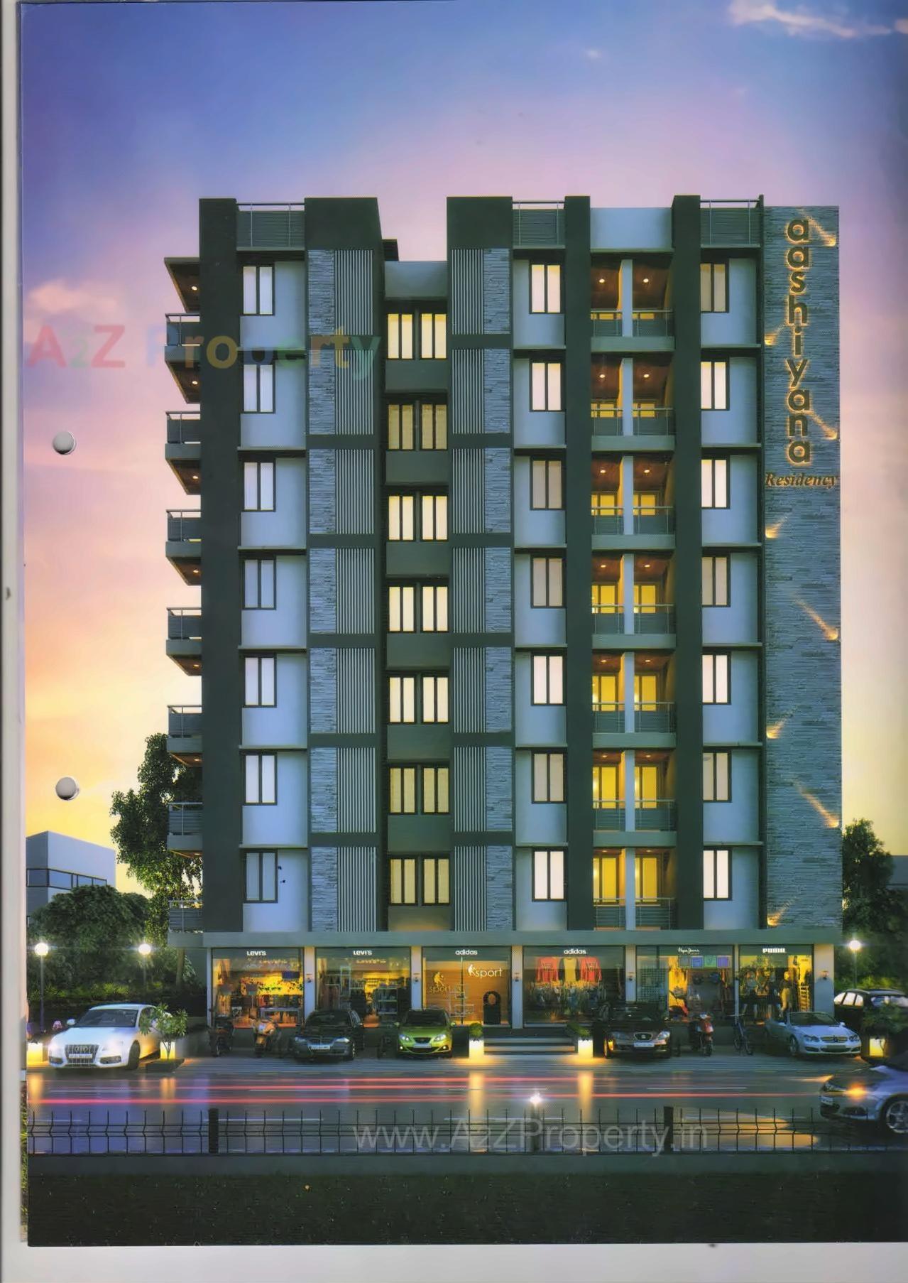 3D Elevation of real estate project Aashiyana Residency located at Vatva, Ahmedabad, Gujarat