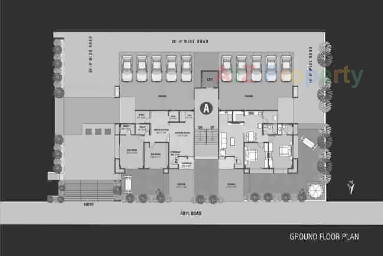 Layout of real estate project Aashka Elegance located at Gota, Ahmedabad, Gujarat