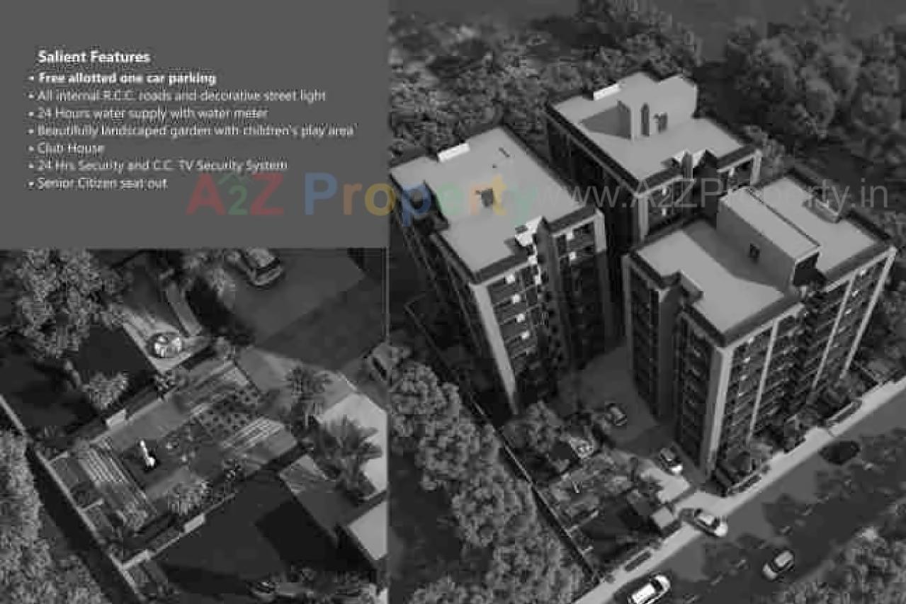 3D Elevation of real estate project Aashka Elegance located at Gota, Ahmedabad, Gujarat