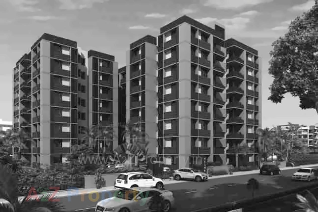 3D Elevation of real estate project Aashka Elegance located at Gota, Ahmedabad, Gujarat