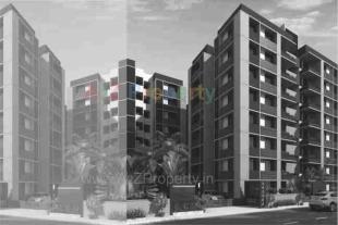 Elevation of real estate project Aashka Elegance located at Gota, Ahmedabad, Gujarat