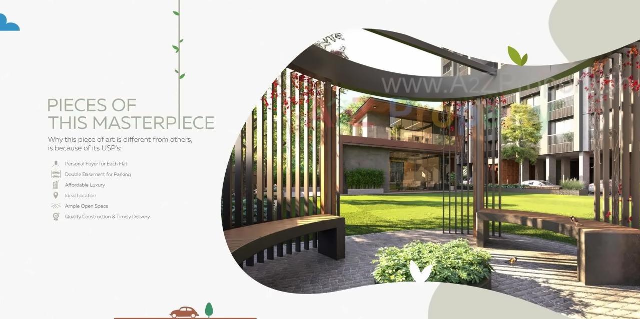 3D Elevation of real estate project Aashray Atulyam located at Shilaj, Ahmedabad, Gujarat