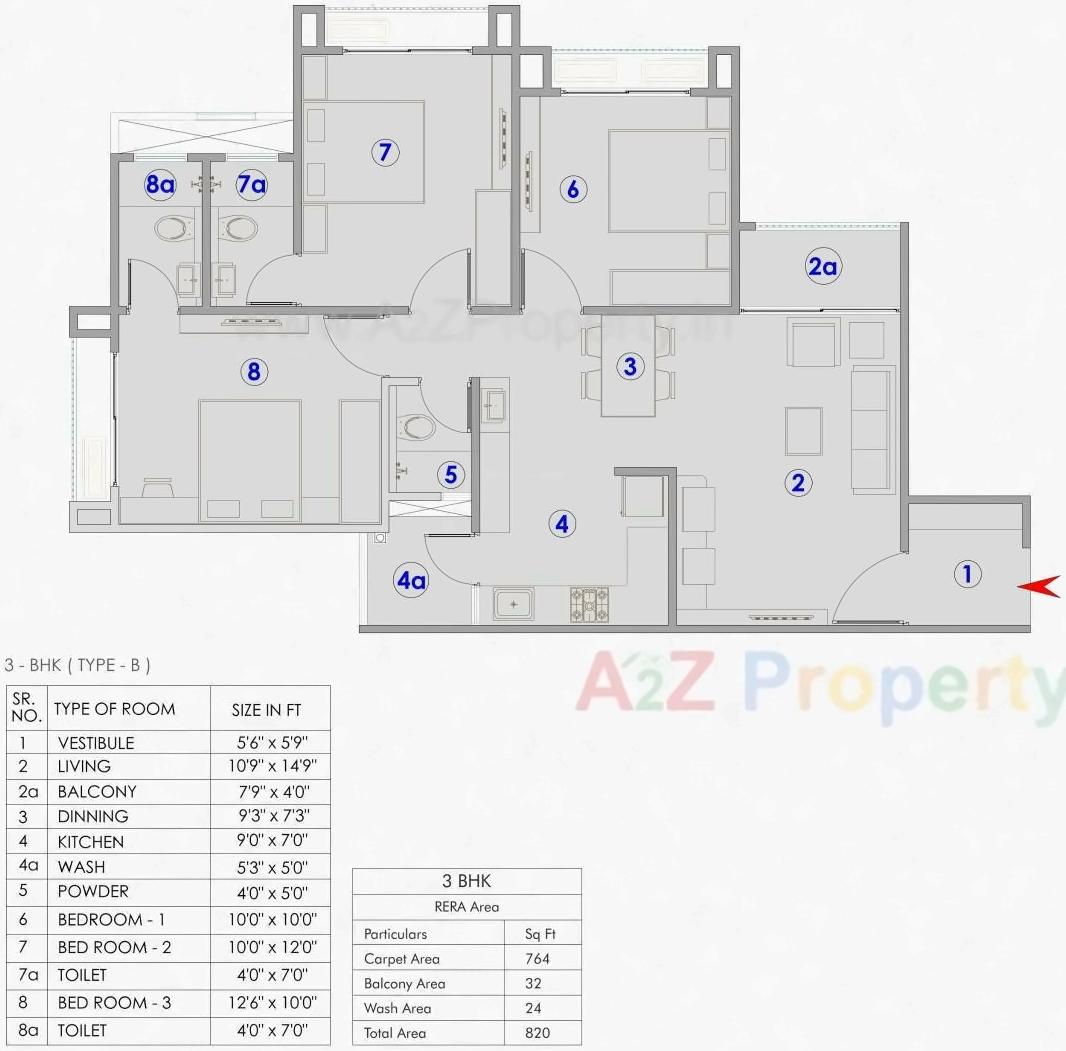 Layout of real estate project Aashray Atulyam located at Shilaj, Ahmedabad, Gujarat