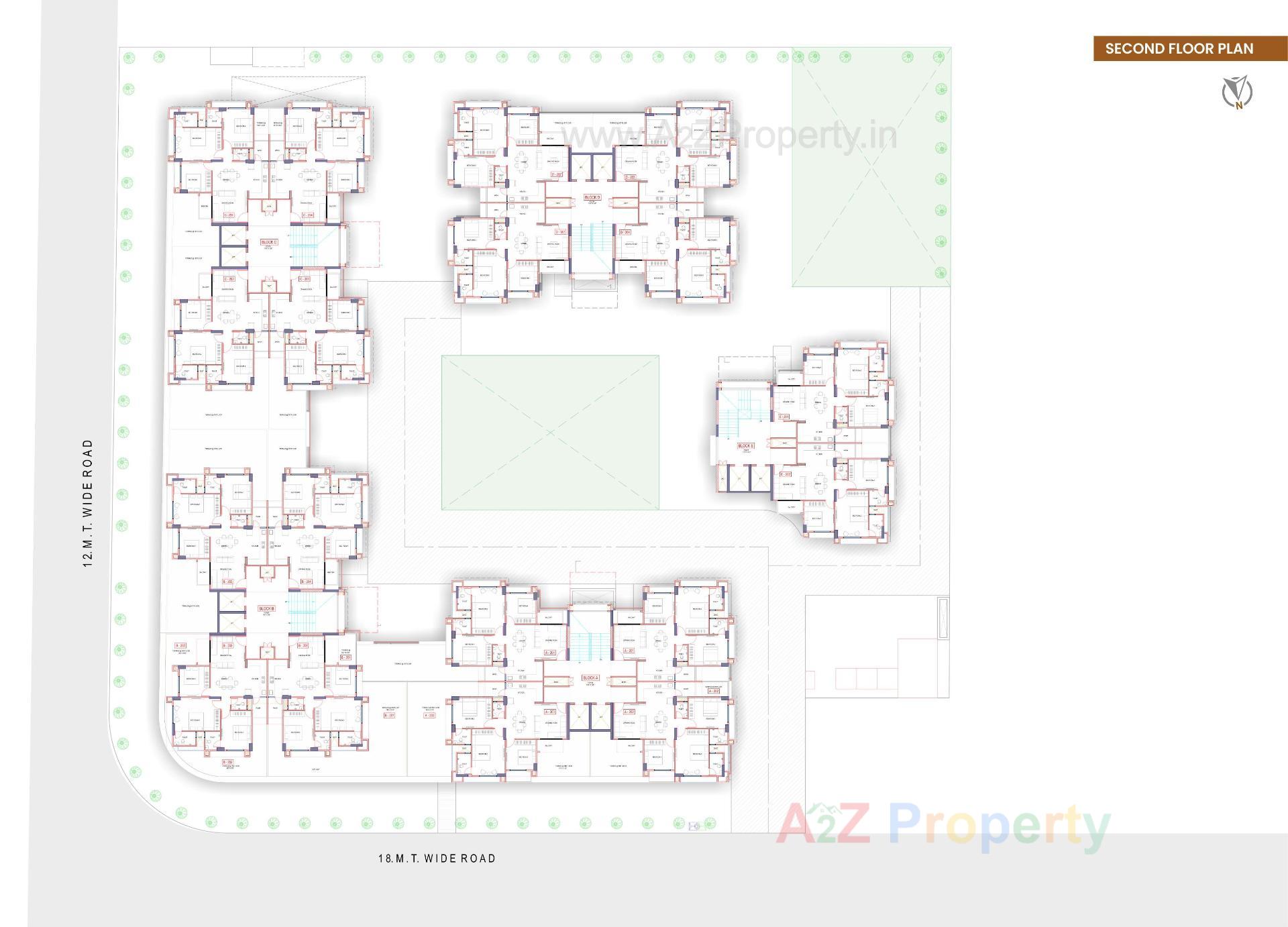 Layout of real estate project Aashray Aurum located at Ambali, Ahmedabad, Gujarat