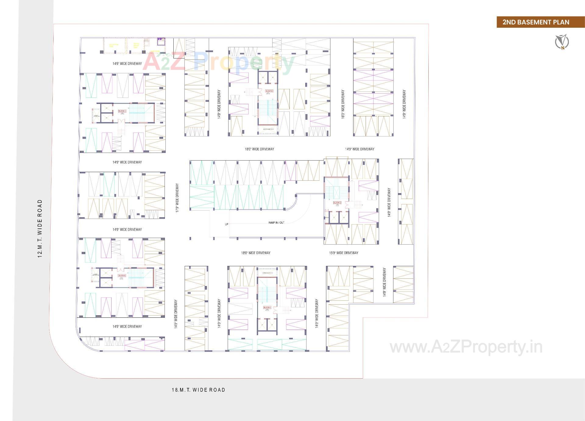 Layout of real estate project Aashray Aurum located at Ambali, Ahmedabad, Gujarat