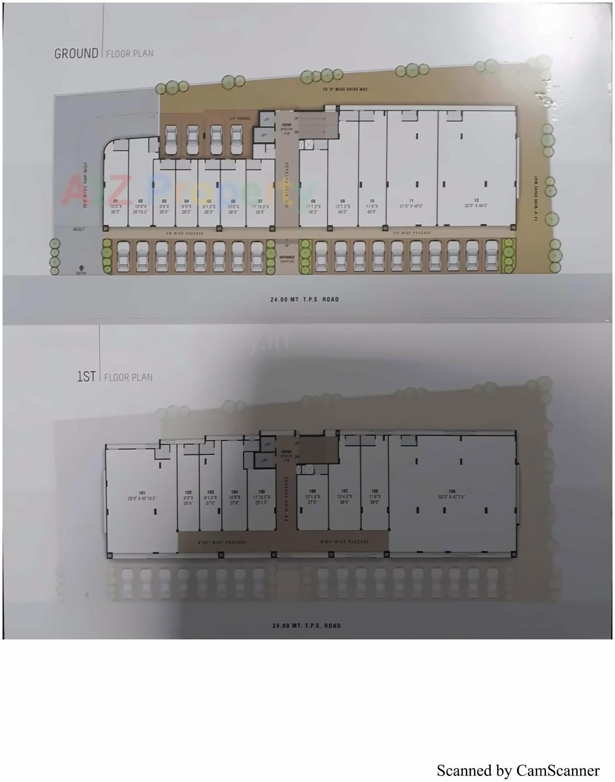 Layout of real estate project Aastha located at Bag-e-firdos, Ahmedabad, Gujarat