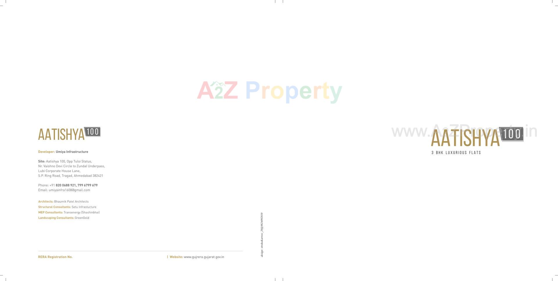  of real estate project Aatishya 100 located at Tragad, Ahmedabad, Gujarat