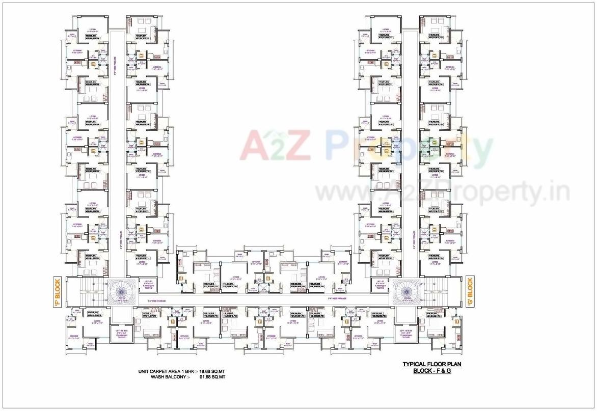 Layout of real estate project Aatrey Elegance located at Muthia, Ahmedabad, Gujarat