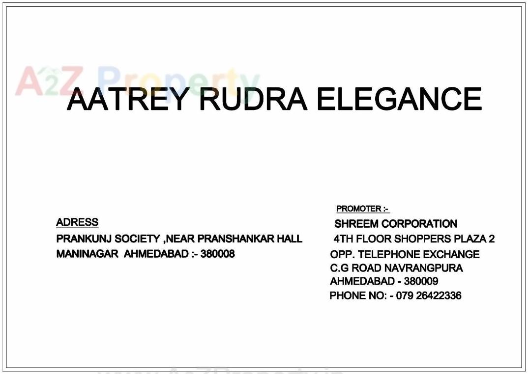  of real estate project Aatrey Rudra Elegance located at Maninagar, Ahmedabad, Gujarat
