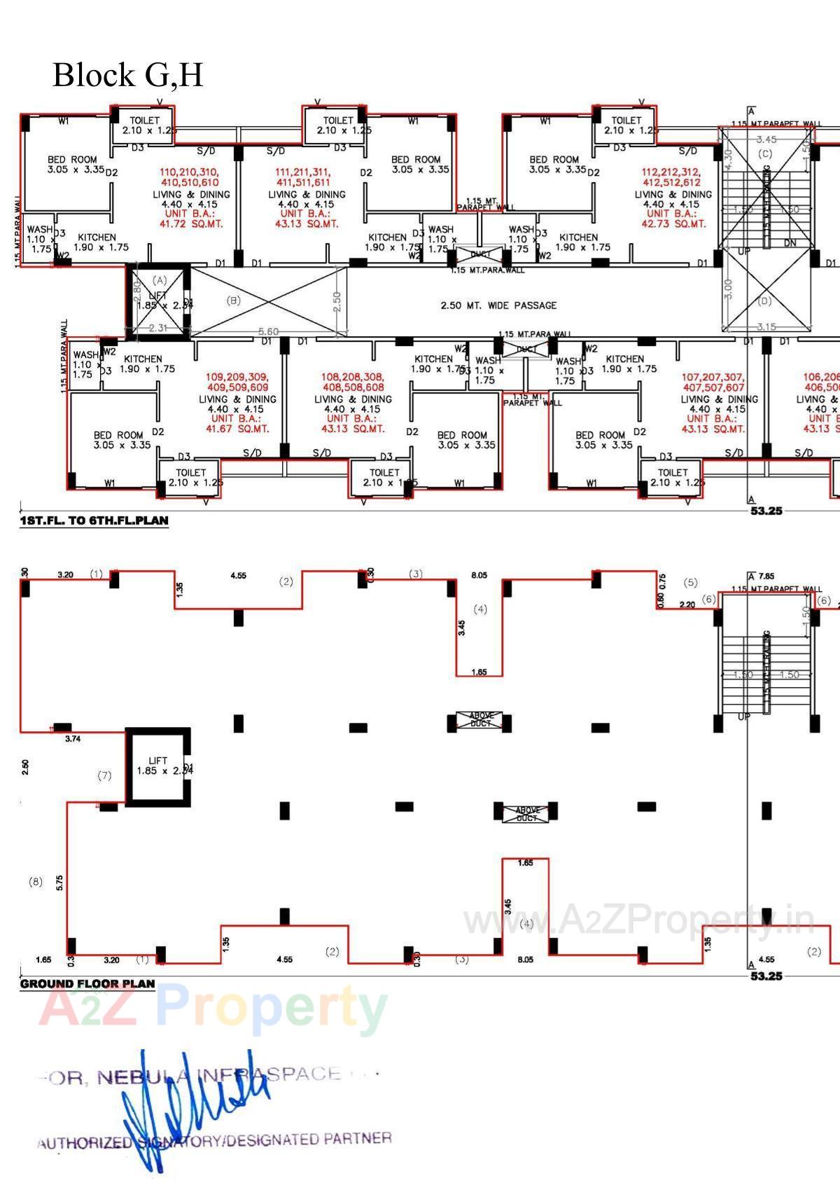 Layout of real estate project Aavas Sanand located at Sanand, Ahmedabad, Gujarat