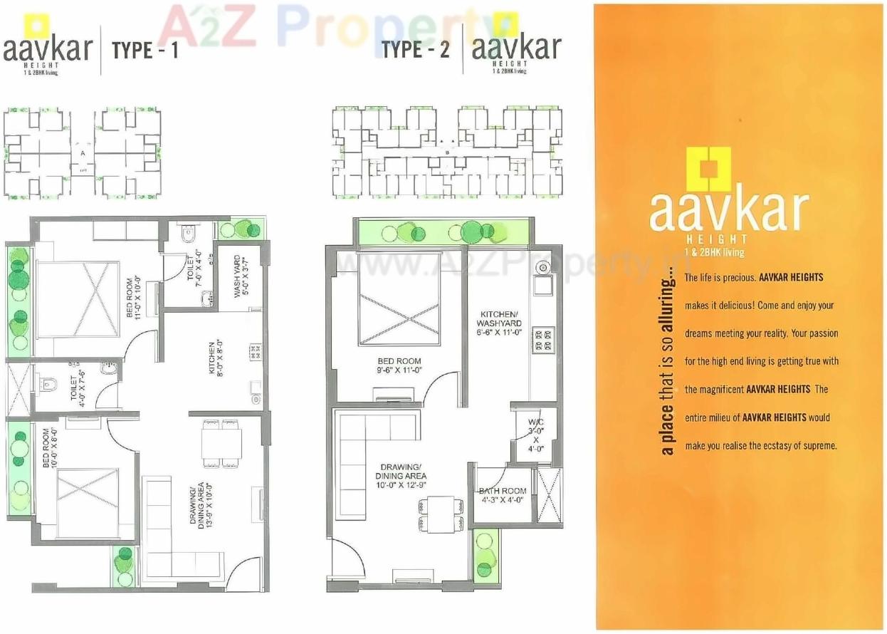 Layout of real estate project Aavkar Height located at Zundal, Ahmedabad, Gujarat