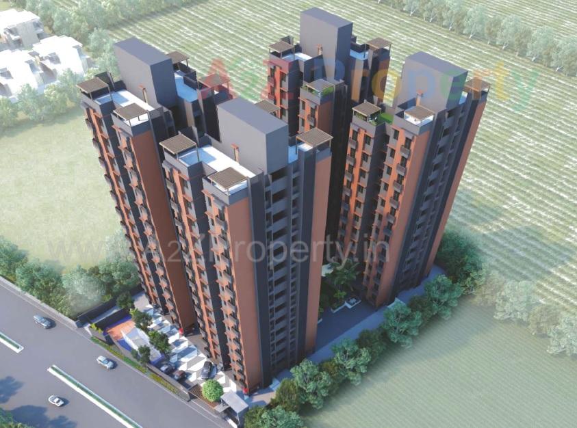 3D Elevation of real estate project Aayansh located at Shilaj, Ahmedabad, Gujarat