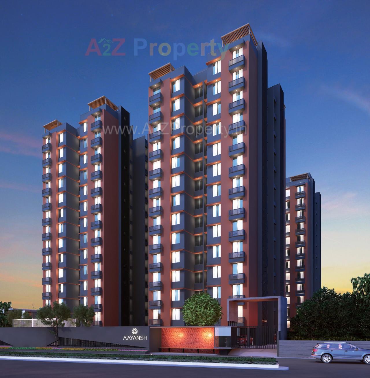 3D Elevation of real estate project Aayansh located at Shilaj, Ahmedabad, Gujarat