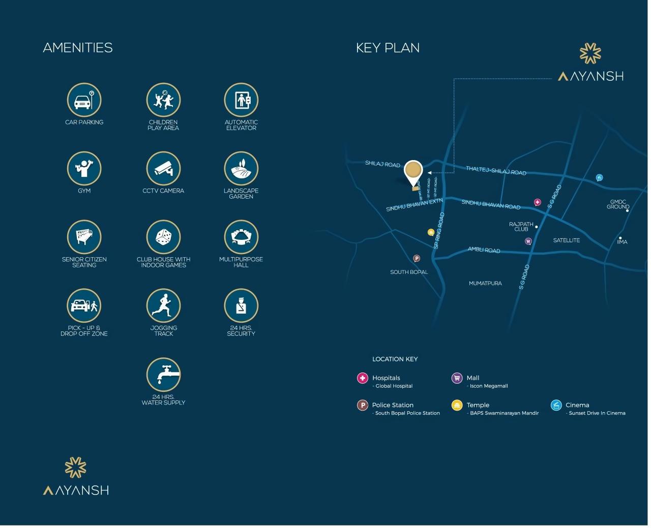  of real estate project Aayansh located at Shilaj, Ahmedabad, Gujarat