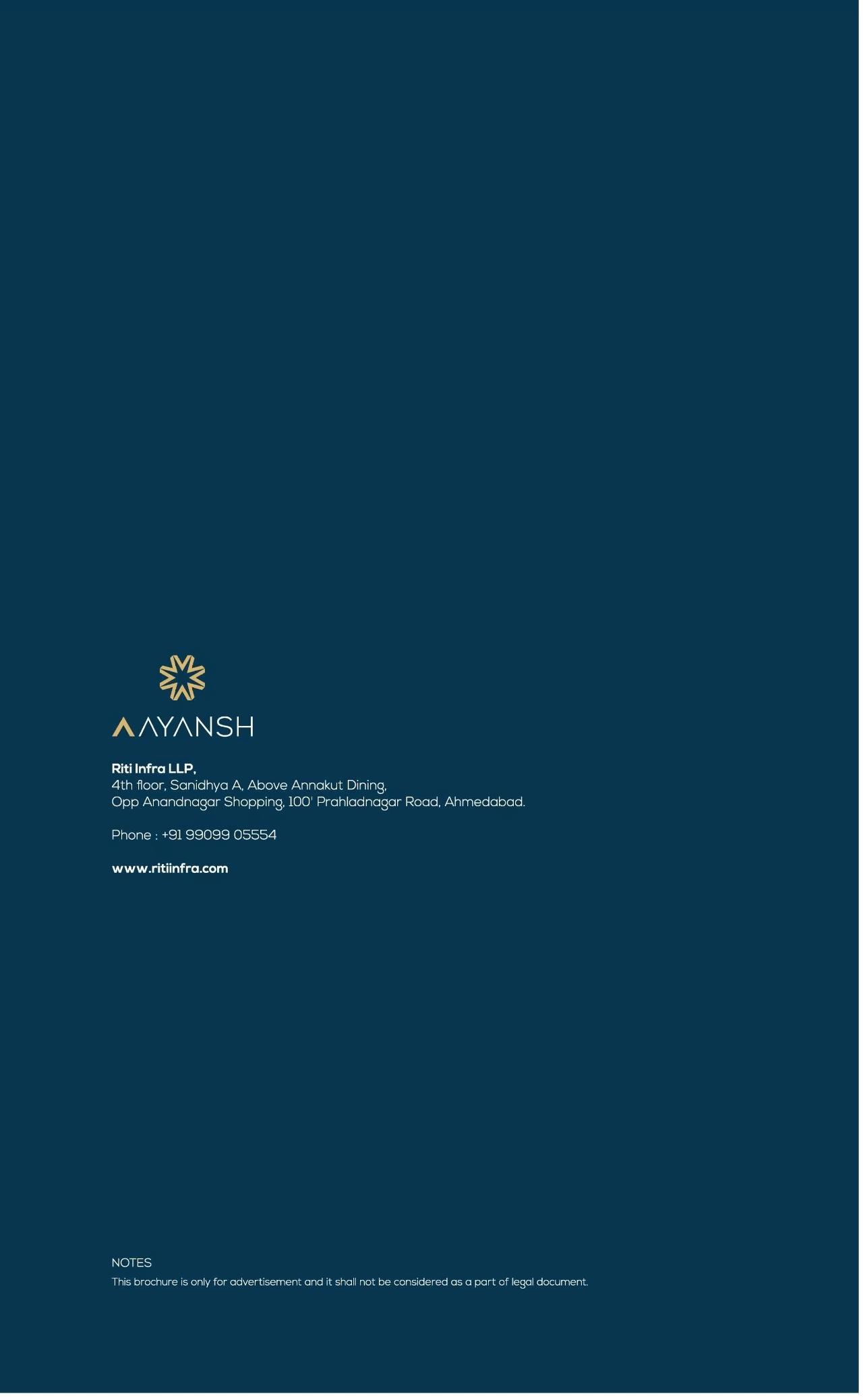  of real estate project Aayansh located at Shilaj, Ahmedabad, Gujarat