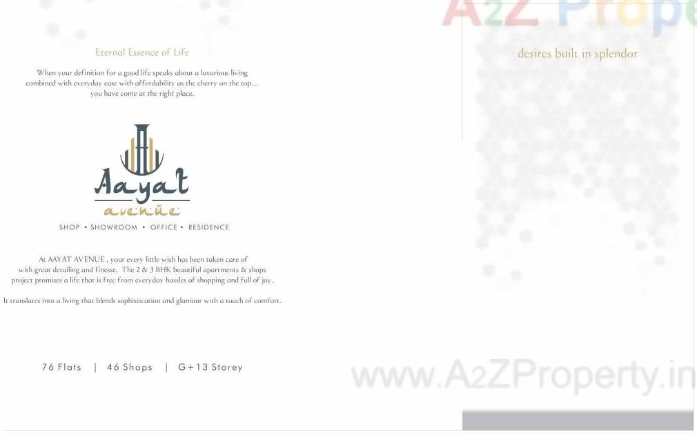  of real estate project Aayat Avenue located at Sarkhej, Ahmedabad, Gujarat