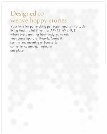  of real estate project Aayat Avenue located at Sarkhej, Ahmedabad, Gujarat