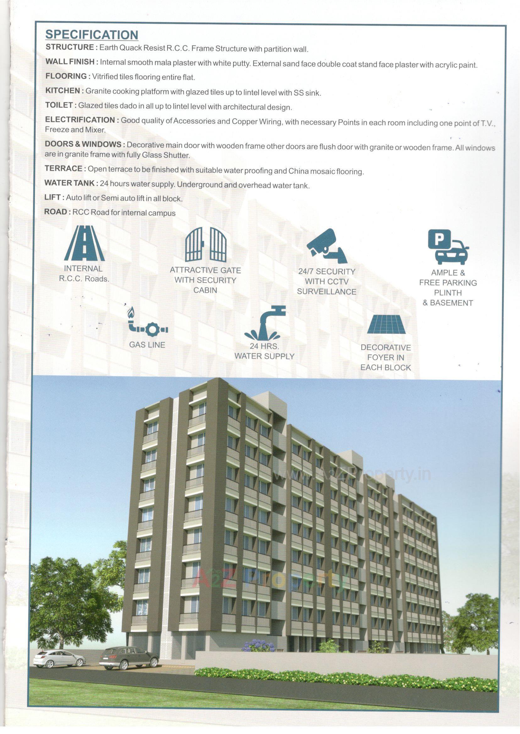 3D Elevation of real estate project Abhay Ratna Shashwat located at Ahmedabad, Ahmedabad, Gujarat