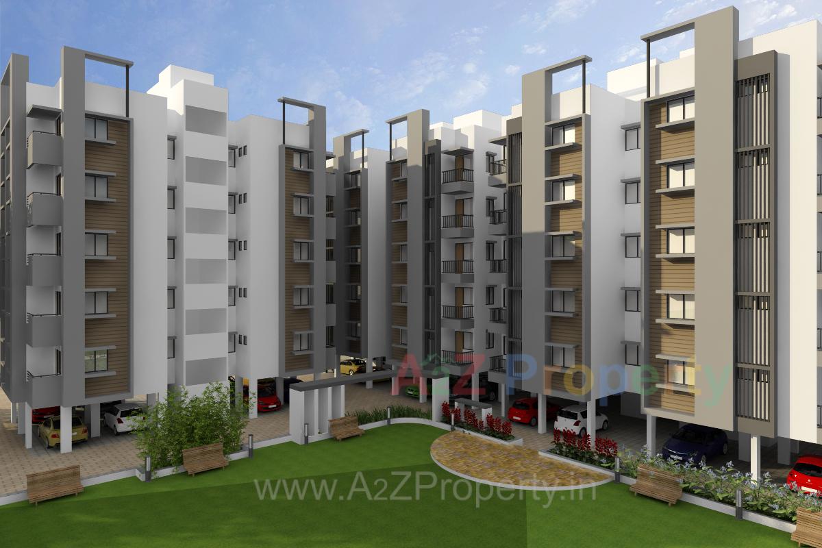 3D Elevation of real estate project Abhay Ratna Shine located at Chenpur, Ahmedabad, Gujarat