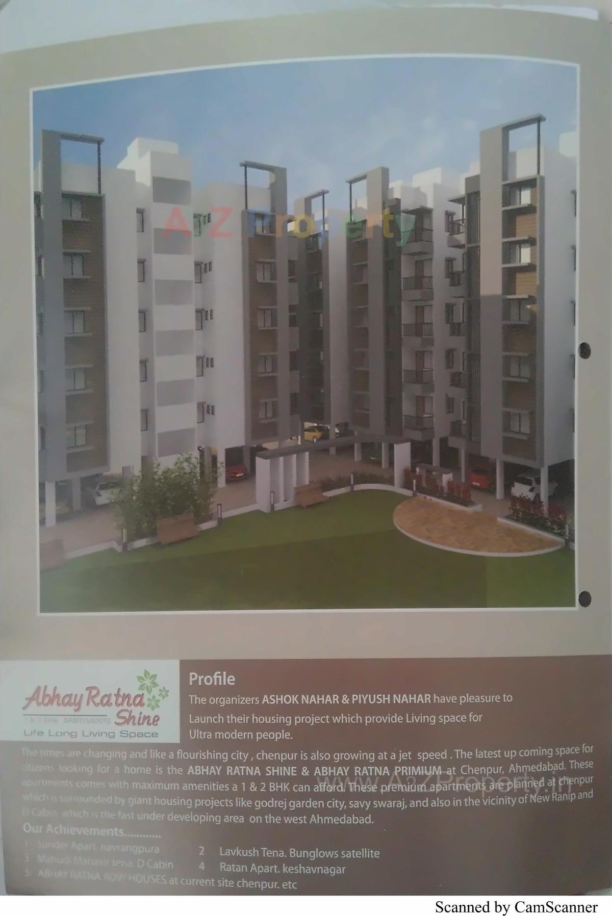 3D Elevation of real estate project Abhay Ratna Shine located at Chenpur, Ahmedabad, Gujarat