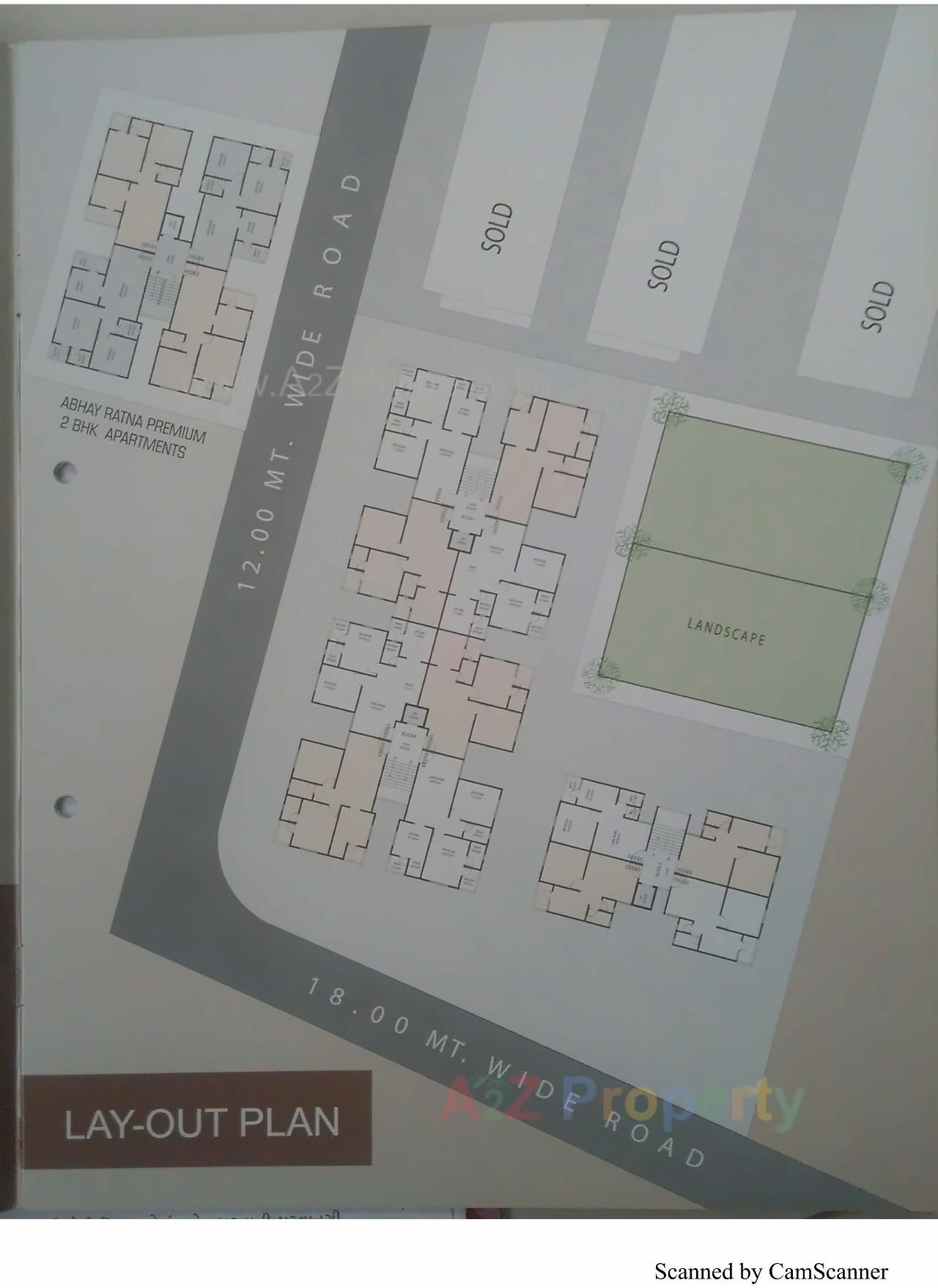 Layout of real estate project Abhay Ratna Shine located at Chenpur, Ahmedabad, Gujarat