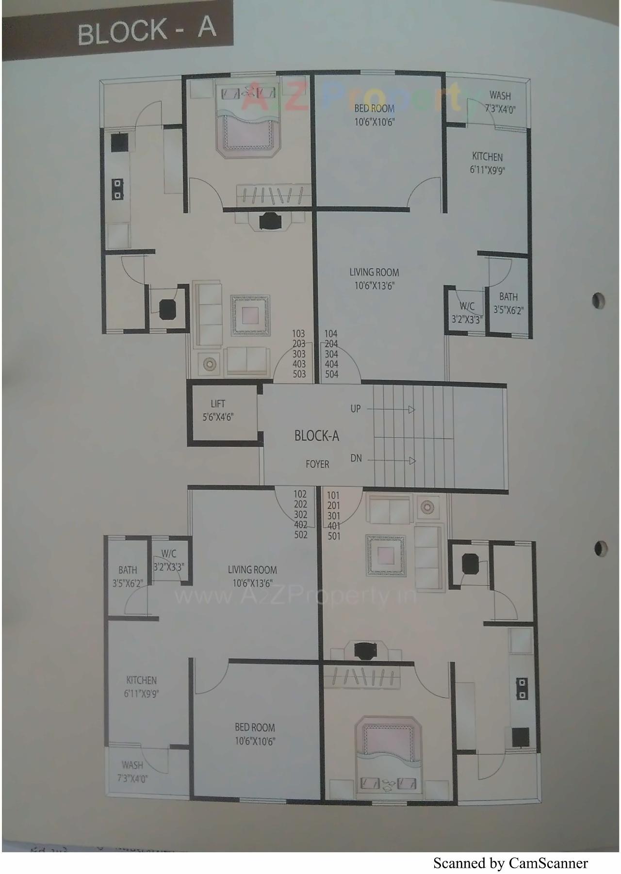 Layout of real estate project Abhay Ratna Shine located at Chenpur, Ahmedabad, Gujarat
