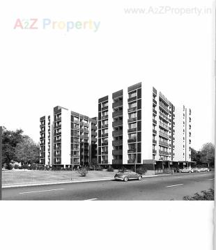 Elevation of real estate project Abhilasha Square located at Nikol, Ahmedabad, Gujarat