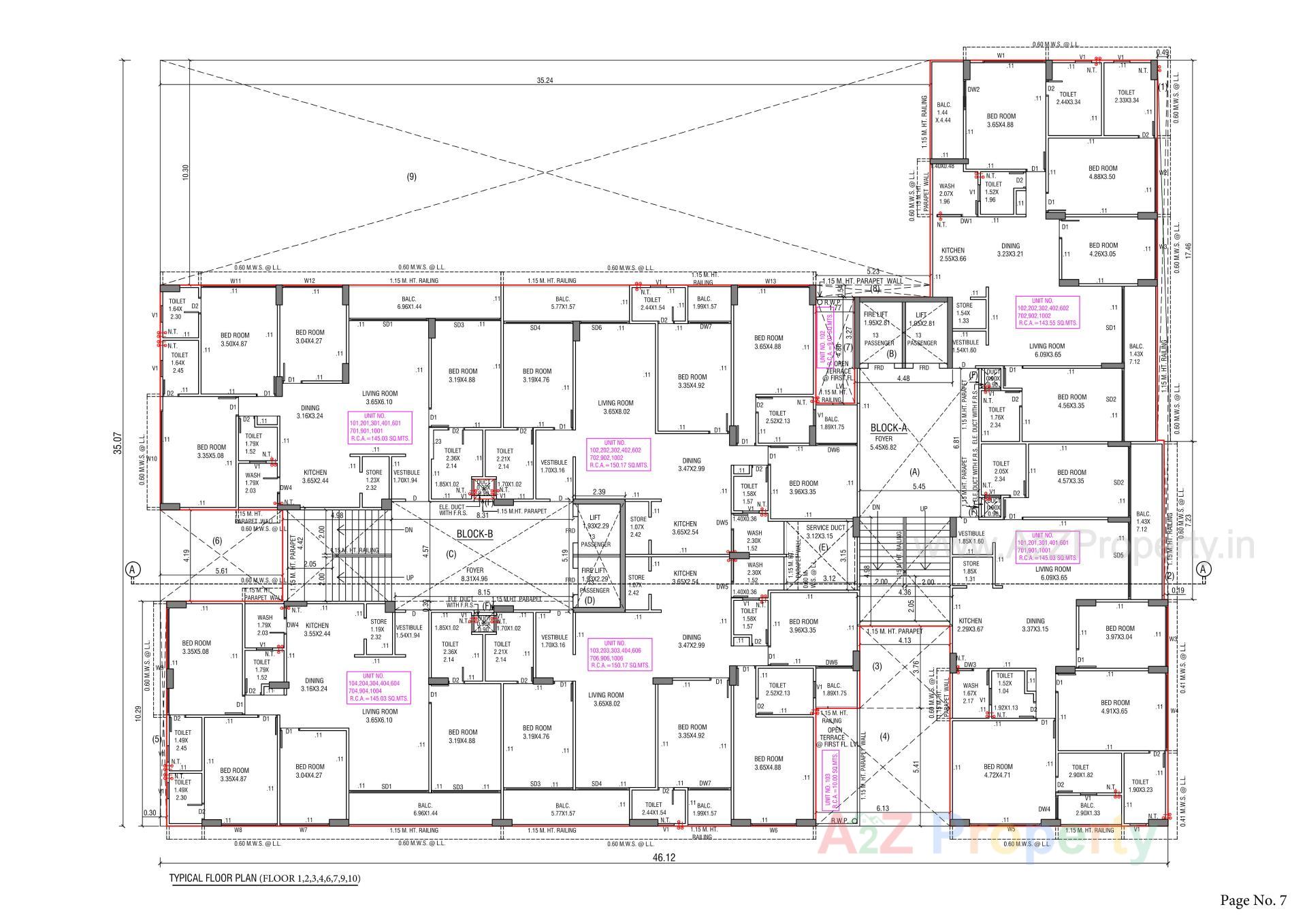 Layout of real estate project Abhilasha located at Gota, Ahmedabad, Gujarat