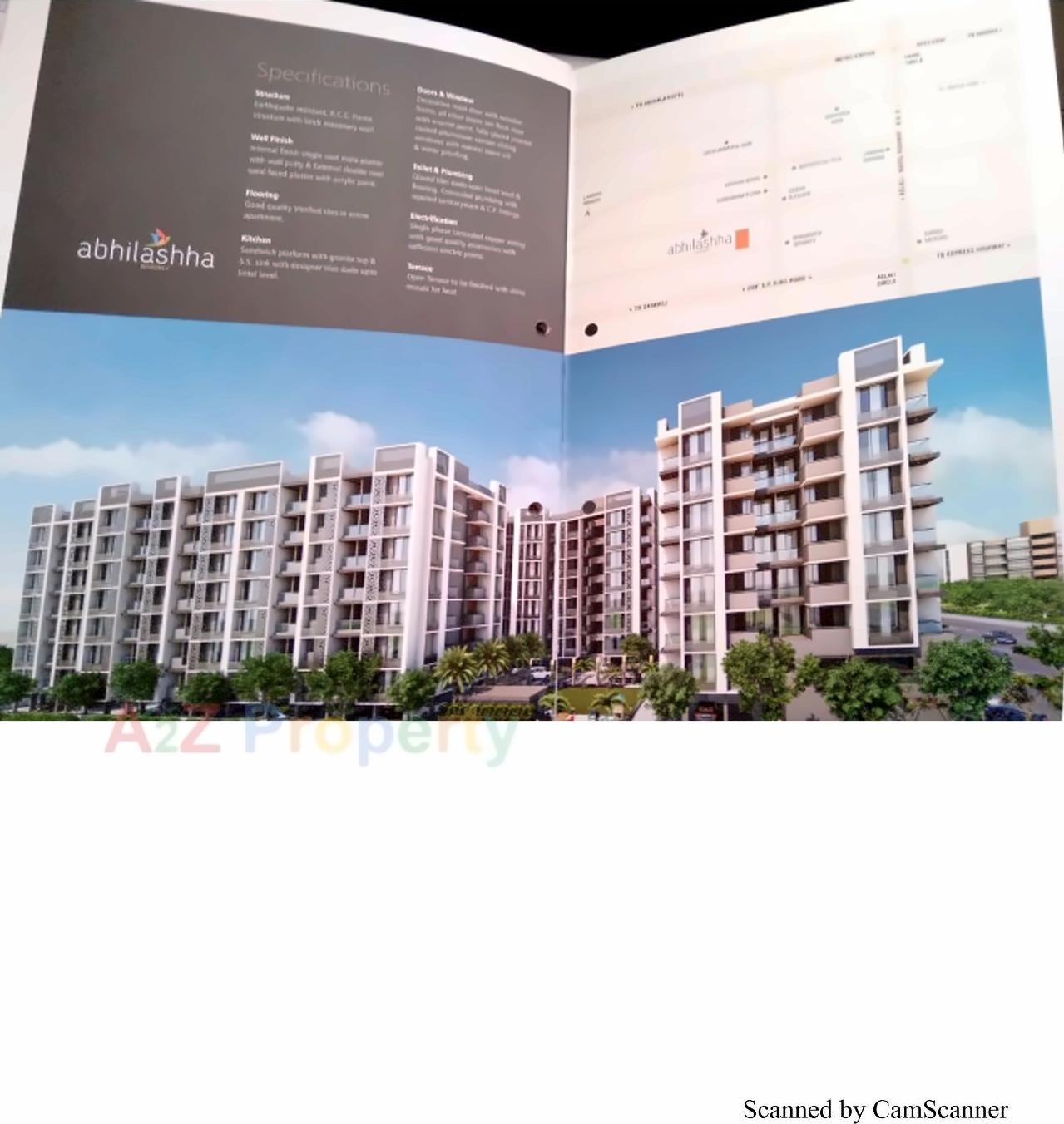 3D Elevation of real estate project Abhilashha Residency located at Lambha, Ahmedabad, Gujarat