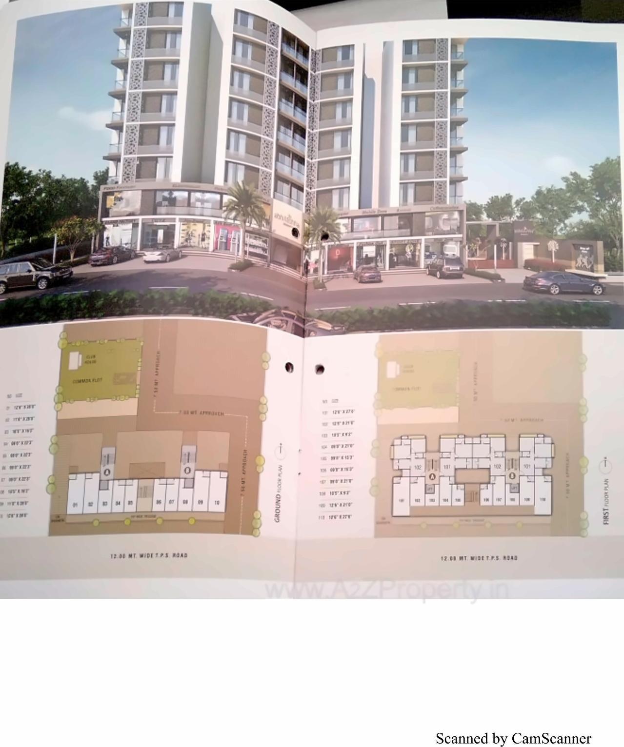 3D Elevation of real estate project Abhilashha Residency located at Lambha, Ahmedabad, Gujarat