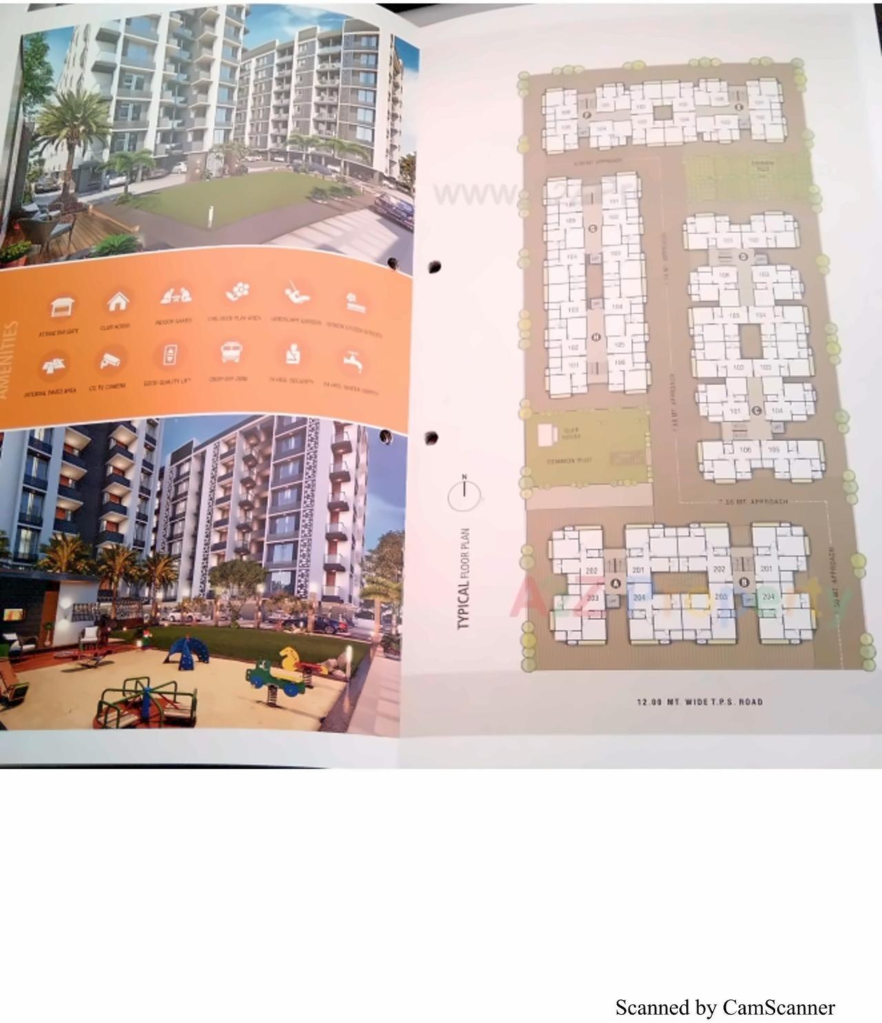 Layout of real estate project Abhilashha Residency located at Lambha, Ahmedabad, Gujarat